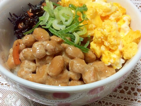 簡単♡お手軽♡三色丼